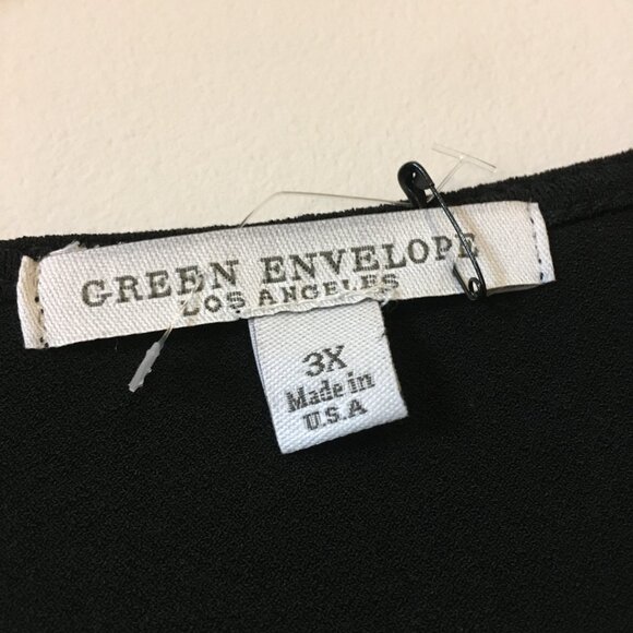 Green Envelope USA Made Witchy Black Bell Sleeve Top - Picture 10 of 16